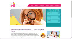 Desktop Screenshot of kidspalacenursery.com